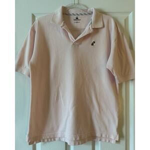 Disney Mickey Mouse Club Pink Short Sleeve Mens Polo Shirt Size S